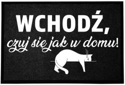 TabPrint Lábtörlő Bejárati Monokróm 40X60 Nyomtatott Dekoráció Divatos Ajándék Fekete (WYCIERACZKA NADRUK MONOCHROM MODNA CZARNA HIT)