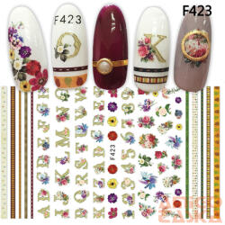  Körömdíszítő - Matrica - F423 (83051)