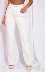 Prettylittlething Ekrü Hosszú Klasszikus Egyenes Farmer Nadrág Prettylittlething 34