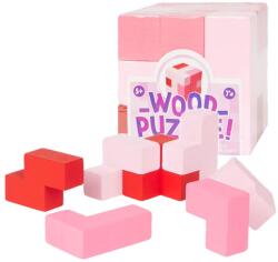  Logikai Kirakó Fa Kocka Puzzle 5+ Rózsaszín Gyerekeknek (3010166)