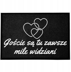 TabPrint Lábtörlő Bejárati Monokróm 40X60 Divatos Nyomtatás Ajándék Dekoráció Fekete (WYCIERACZKA MODNA NADRUK CZARNA MONOCHROM HIT)