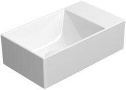 SAPHO GSI Kube X kerámia mosdó 40x23 cm csiszolt alsó élekkel és Extraglaze bevonattal, fehér 94849011 (94849011)