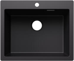 BLANCO Pleon 6 Silgranit mosogató csaplyukkal 61x51 cm lefolyókészlet nélkül , fekete 527770 (527770)