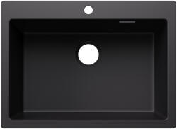 BLANCO Pleon 8 Silgranit mosogató csaplyukkal 70x51 cm lefolyókészlet nélkül, fekete 527778 (527778)