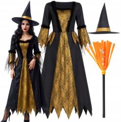 Hopki Boszorkány Jelmez Boszorkány Halloween Seprű Kalap Xs S 158 170