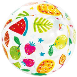 Intex Gyümölcsmintás Strandlabda D51cm - Vidám Kerti és Vízparti Labdajátékhoz, Könnyű Nyári Szórakozással (Intex 59040B)