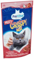 PreVital Crispy mix macskasnack, csirke, pulyka és máj ízesítéssel 60g