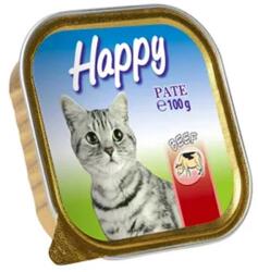 Happy Cat alutálcás macskaeledel, marha ízesítéssel 100g