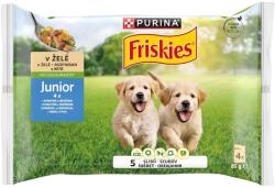 Friskies Junior kutyaeledel, aszpikos, csirkével és borsóval 4x85g