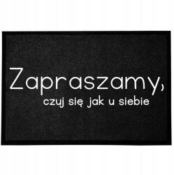 TabPrint Lábtörlő Bejárati Monokróm 40X60 Fekete Nyomtatás Divatos Ajándék Dekoráció (WYCIERACZKA HIT NADRUK MODNA CZARNA MONOCHROM)