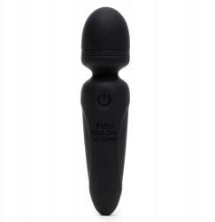 Fifty Shades of Grey Sensation Mini Wand masszírozó, szilikon, Usb, fekete (5060897572597)