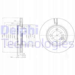 Delphi Féktárcsa Mini 06-
