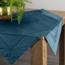 Takoy Traversă de masă 85x85 cm albastru marin din catifea VELVET cu tiv decorativ Fata de masa