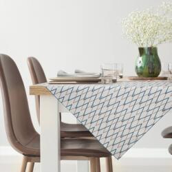 Takoy Traversă de masă naturală turcoaz închis 85x85 cm INES, cu imprimeu geometric - colecția SEA SUMMER Fata de masa