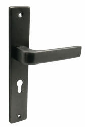 Gomboss/Perfekto Soleno ajtókilincs pajzsos Fekete 72 mm PZ (50-soleno2026-32)