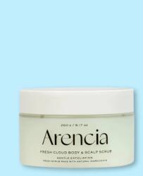 Arencia Fresh Cloud Body & Scalp Scrub Geranium & Primrose test- és fejbőrradír - 260 g