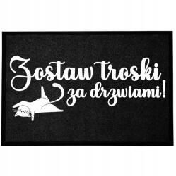 TabPrint Lábtörlő Bejárati Monokróm 40X60 Nyomtatott Ajándék Fekete Divat Dekoráció (WYCIERACZKA NADRUK CZARNA HIT MONOCHROM MODNA)