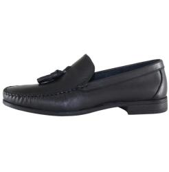 Dogati Mocasini barbati, negru, casual, piele naturala, cu ciucuri, cu toc, Dogati 7005-Negru (Marime: 42) (7005-Negru-42)