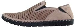 Dogati Pantofi barbati, bej, casual, piele naturala, perforati, cu talpa joasa, Dogati 118-07-Bej (Marime: 41) (118-07-Bej-41)