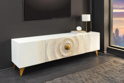 Venetia Design TV asztal Venetia 180 cm fehér-arany mangófa