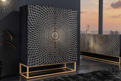 Eclipse Design magas komód Eclipse 120cm fekete-arany mangófa