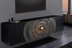 Venetia Design komód Venetia 177 cm függő fekete-arany mangófa