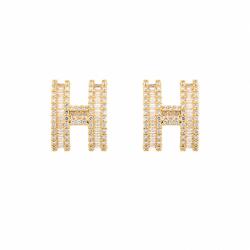 ElectraStore Cercei Aurii Cu Cristale Zirconia Hermina (C4887)