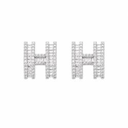 ElectraStore Cercei Argintii Cu Cristale Zirconia Hermina (C4888)