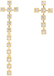ElectraStore Cercei Lungi In Forma De Cruce Cu Cristale Zirconia (C4908)