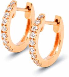White & Black Karika gyémánt fülbevaló - rosegold - 0, 1 karát - 18K (AU14663)