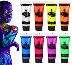 Uv Neon Fényű Arcfestő És Testfestő Festék Készlet 8 Szín Party (UV crayons 6)