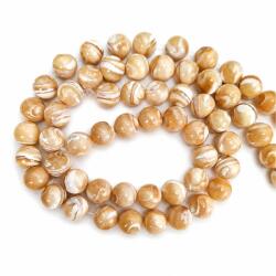  Margele din Sidef Natural Rotunde 10x10 mm pentru Bijuterii Handmade