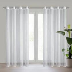 Takoy Fehér függöny hálós anyagból 140x250 cm ringlivel - ABI