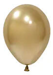 Balonevi Latex lufi, 5", 13cm, 100db/cs, Chrome Royal Gold, Króm Arany (LUFI133704)