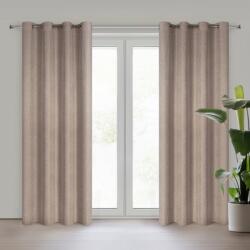 Takoy Sötétítő függöny barna matt melírozott anyagból 140x250 cm ringlivel - ADELINA