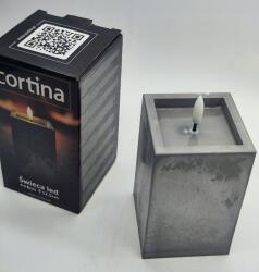Cortina Led Gyertya Beton Hatású 12, 5 CM Átmérő 8 CM 41-23 Nwh Akkumulátorokkal (Dekoracyjna świeca od Cortinapoland sklep)