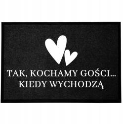 TabPrint Lábtörlő Bejárati Monokróm 40X60 Ajándék Fekete Nyomtatás Divatos Dekoráció (WYCIERACZKA CZARNA HIT NADRUK MODNA MONOCHROM)