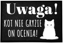 TabPrint Lábtörlő Bejárati Monokróm 40X60 Ajándék Nyomtatás Divatos Fekete Dekoráció (WYCIERACZKA CZARNA NADRUK MODNA HIT MONOCHROM)