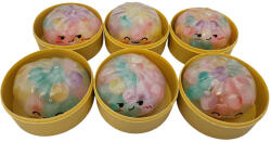  Dumpling squishy, gőzgombóc antistressz játék, kicsi (5, 5cm), átlátszó, színes bogyókkal töltve, többféle (KPD-DG-MINI-5) - officetrade
