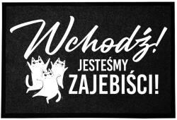 TabPrint Lábtörlő Bejárati Monokróm 40X60 Fekete Stílusos Nyomtatás Otthon Dekoráció (MONOCHROM WYCIERACZKA CZARNA DEKORACJA NADRUK)