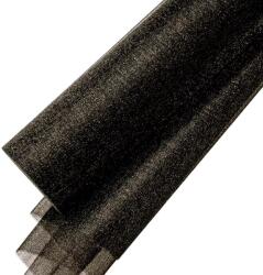  Snow organza 47cm x 10m - Fekete (VD-4796)