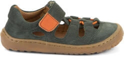 Froddo Barefoot Elastic Sandal G3150290-4 Dark Green Bőr Szandál