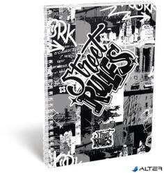 LIZZY Spirálfüzet, A4, vonalas, 70 lap, LIZZYSULI, "Street Rules (7500163001) - alter