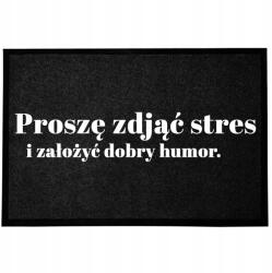 TabPrint Lábtörlő Bejárati Monokróm 40X60 Divatos Nyomtatás Fekete Ajándék Dekoráció (WYCIERACZKA MODNA NADRUK HIT CZARNA MONOCHROM)