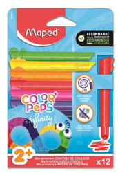 Maped Színes ceruza készlet, háromszögletű, MAPED „Color'Peps Infinity Kidy, 12 különböző szín (CIMA864600)