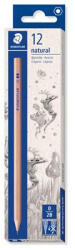 STAEDTLER Grafitceruza, 2B, hatszögletű, STAEDTLER "Noris® natural 130 60N (CTS13060N0)