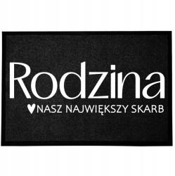 TabPrint Lábtörlő Bejárati Monokróm 40X60 Nyomtatott Ajándék Divatos Dekoráció Fekete (WYCIERACZKA NADRUK CZARNA MODNA MONOCHROM HIT)