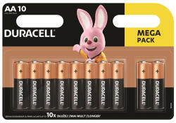 Duracell Elem, AA ceruza, 10 db, DURACELL "Basic (10PP110027/10PP100057) - mystock