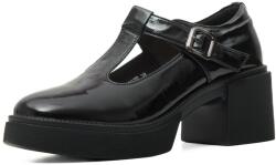 KARISMA Pantofi dama din piele naturala lacuita, Karisma, J8J870007B 01-L, negru