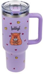 Baagl B-Cup szívószálas termo pohár - Capybara (A-36019)